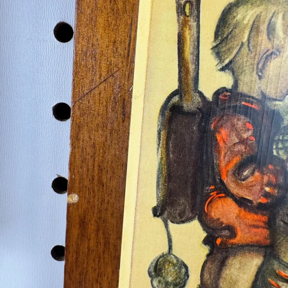 Vintage Hummel Wooden Wall Plaques Set of 2 Mid Century Children Art‎ Decor